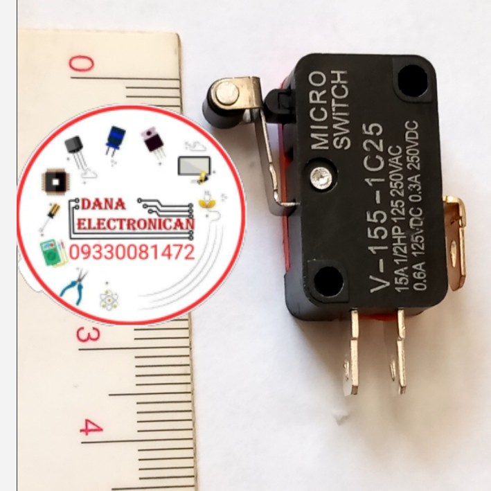 میکرو سوئیچ مایکرو سوییچ اهرم دار غلتکی 250v15A