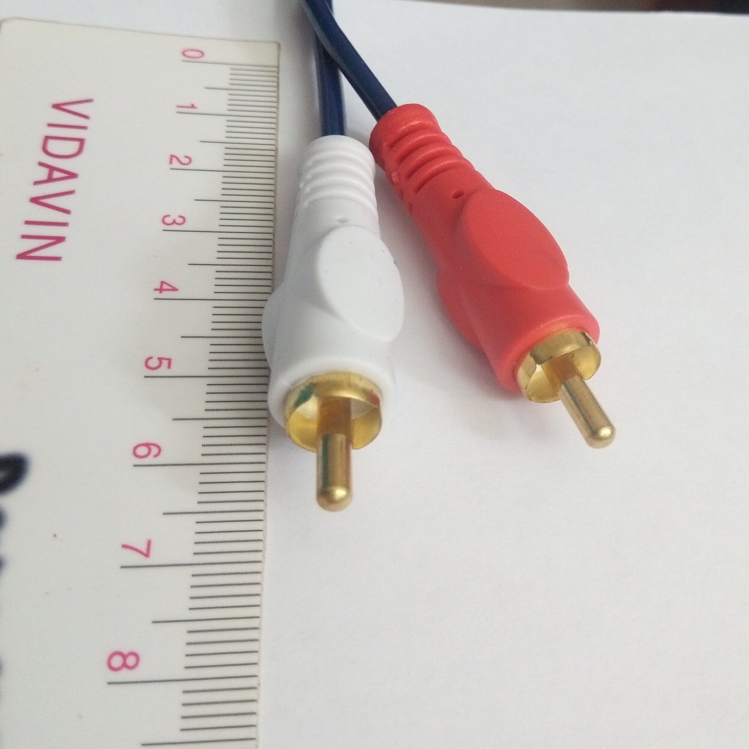 کابل سیم صدا دو رشته 2 رشته قرمز و سفید 1.5 متری rca RCA